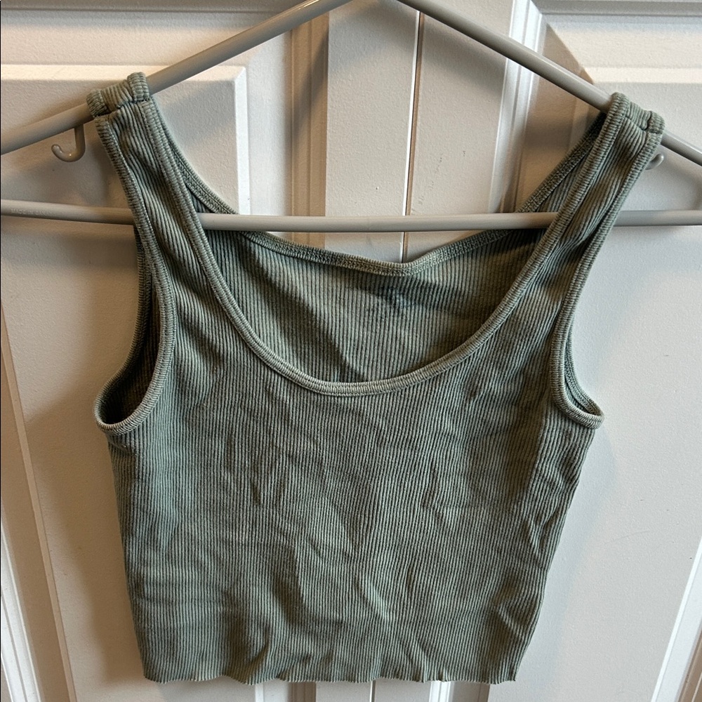 Brandy Melville Ribbed Scoop Neck Tank Top